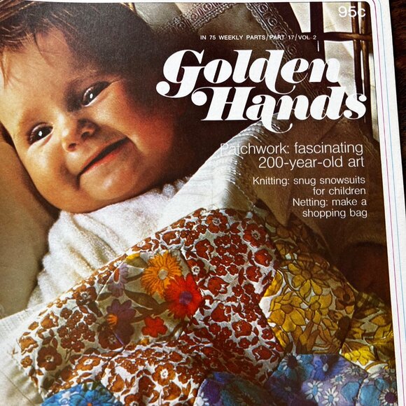 Golden Hands Vintage Craft Magazines Vol. 2 Parts 17/24/27 Needlepoint Sewing Pa - Picture 3 of 16